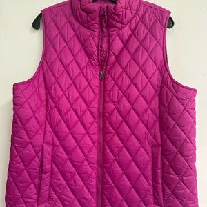 Time and Tru Quilted Pink Puffer Vest